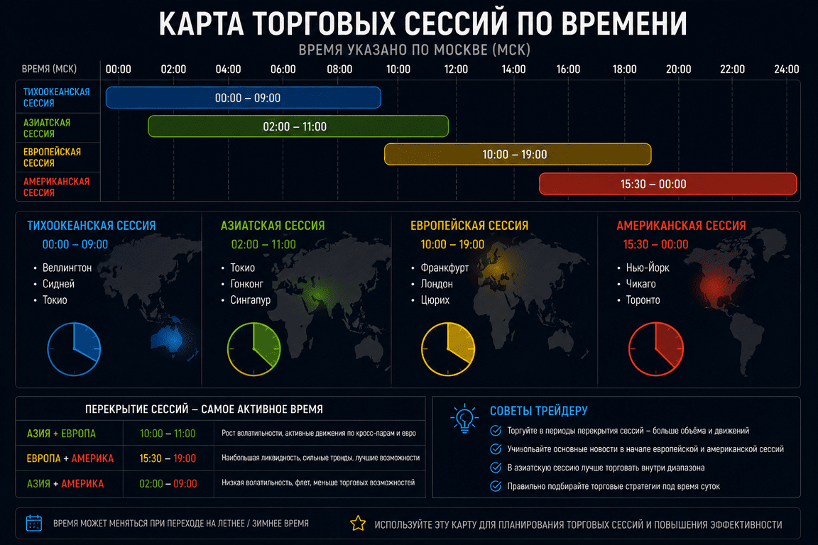 торговые сессии трейдинг