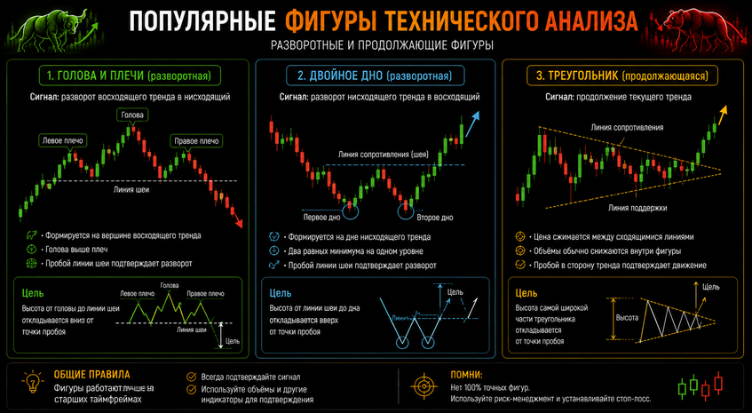 типы фигур технического анализа